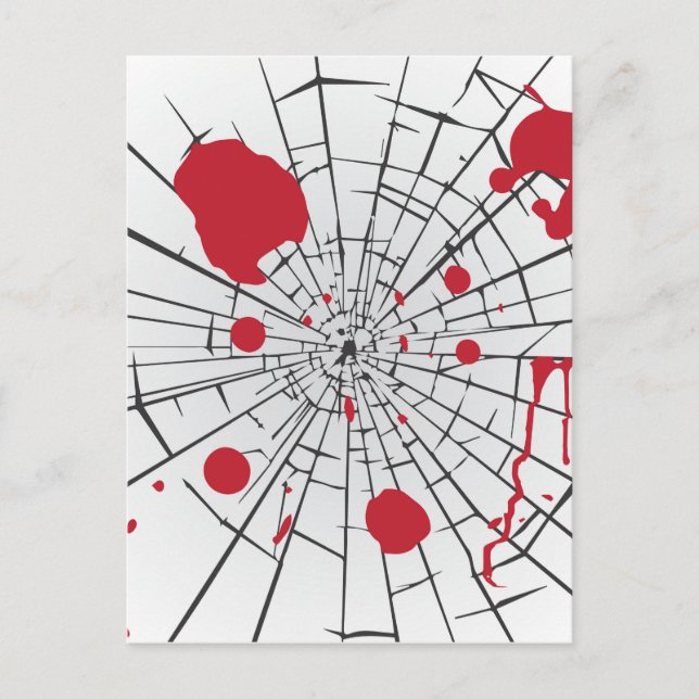 halloween shattered glass postcard (Front)