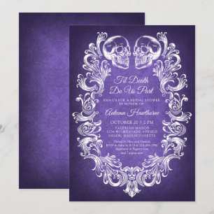 Halloween She Found Her Boo Bridal Shower Invitation