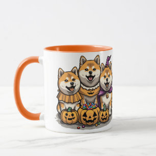 Halloween Shiba Inu Dogs Mug