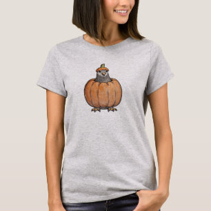 Halloween Shirt - Dove in Pumpkin Costume