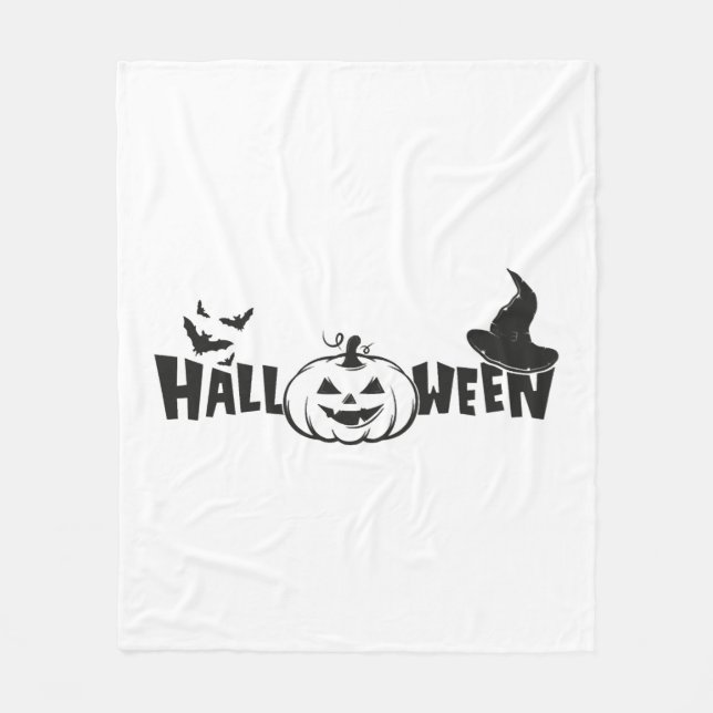 Halloween Shirt, Funny Halloween Shirt Fleece Blanket (Front)