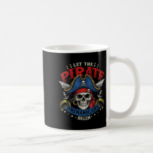 Halloween Shirt Funny Skull Let The Pirate Shenani Coffee Mug