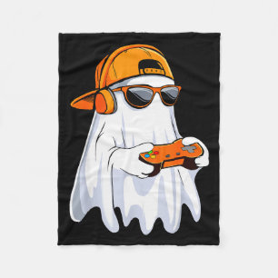 Halloween Shirt Ghost Gamer Video Gaming Boys Men  Fleece Blanket