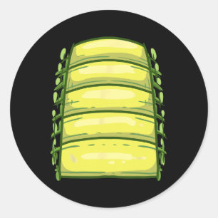 Halloween Shirt Kids Front Alligator Belly Crocodi Classic Round Sticker
