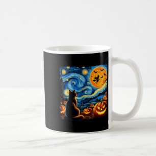 Halloween Shirt Men Women Black Cat Pumpkins Bats  Coffee Mug