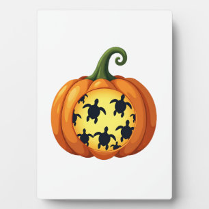 Halloween Shirt Pumpkin Turtle Sea Halloween Costu Plaque