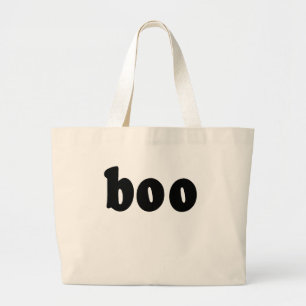 Halloween Shirt That says BOO Large Tote Bag