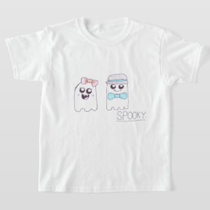 Halloween shirt with ghost siblings on it