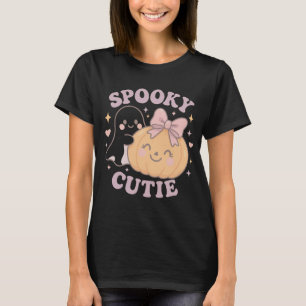 Halloween Shirt with Pink Bow Pumpkin & Ghost   Co