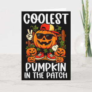 Halloween Shirts Boys And Kids Coolest Pumpkin In  Card