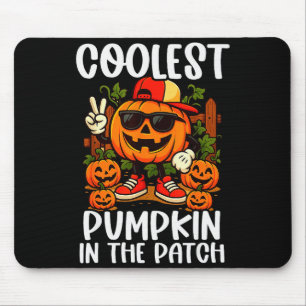 Halloween Shirts Boys And Kids Coolest Pumpkin In Mouse Mat
