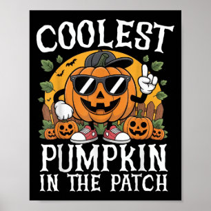Halloween Shirts Boys And Kids Coolest Pumpkin In Poster