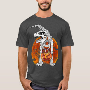 Halloween shirts for BoysDinosaur Skeleton T rex S