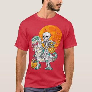 Halloween shirts for BoysDinosaur Skeleton T rex S
