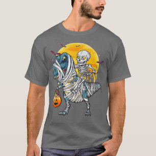 Halloween shirts for BoysDinosaur Skeleton T rex S