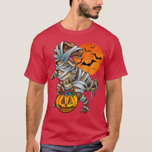Halloween Shirts For BoysDinosaur T Rex Mummy Pump