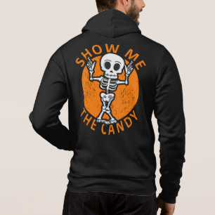 Halloween Show Me The Candy Skeleton Hoodie