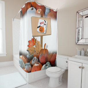 Halloween Shower Curtain Brains