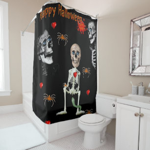 Halloween Shower Curtain Happy Halloween