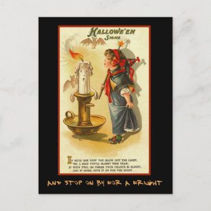 Halloween Signs Party Invite With Bloody Text