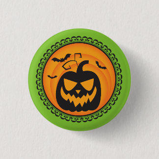 Halloween Silhouettes Pumpkin Badge