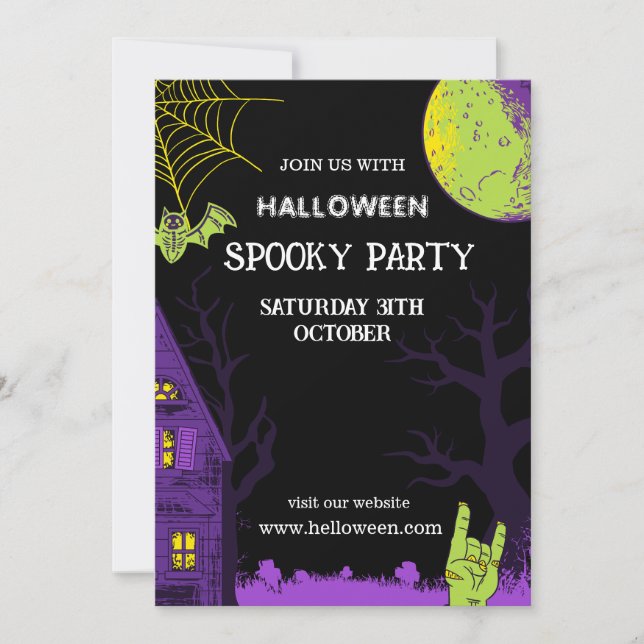 Halloween Simple Invitation (Front)