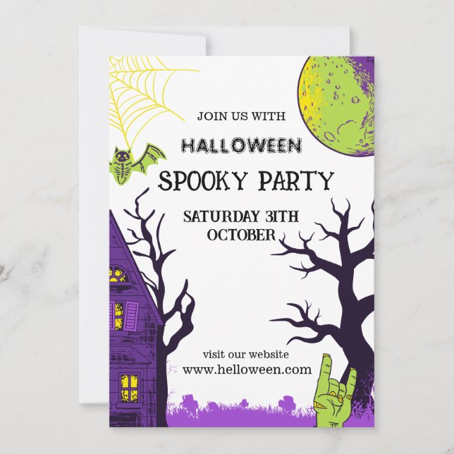 Halloween Simple Invitation (Front)