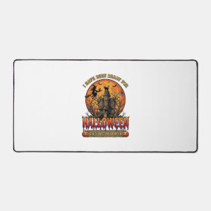 Halloween Since Last Haunted House Flying Witch_1 Desk Mat