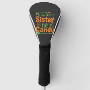 Halloween Sister Candy Trade Design_1 Golf Head Cover