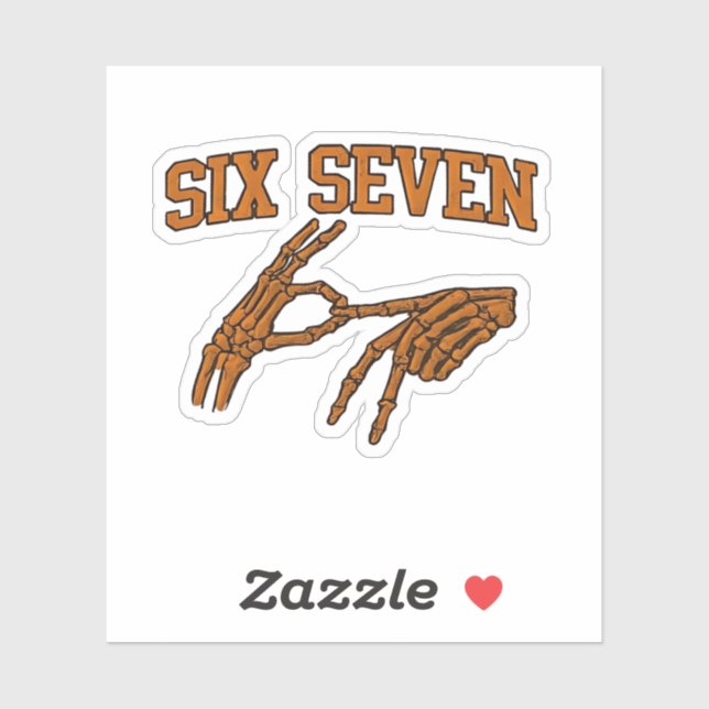 Halloween Six Seven Meme Sign Language 67 Mason  (Sheet)