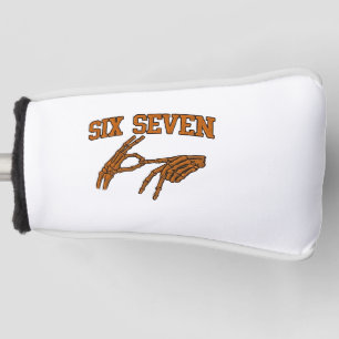 Halloween Six Seven Meme Sign Language 67 Mason  Golf Head Cover