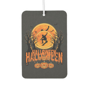 Halloween Skateboard Moon Design Halloween Car Air Freshener