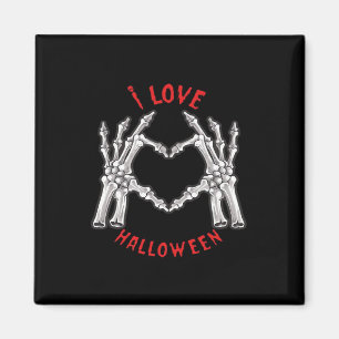 Halloween Skeletal Hands Heart Funny Saying Magnet