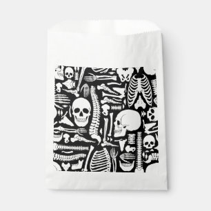 halloween skeleton anatomical bones pattern  favour bags