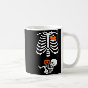 Halloween Skeleton Baby Rib Cage Maternity Pregnan Coffee Mug