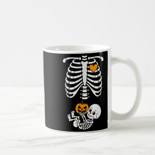 Halloween Skeleton Baby Rib Cage Maternity Pregnan Coffee Mug