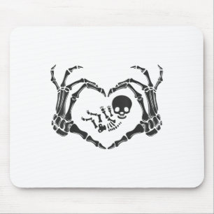 Halloween Skeleton Baby Rib Cage Pregnant Pumpkin Mouse Mat