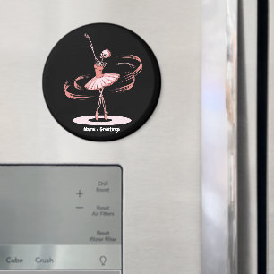 Halloween Skeleton Ballerina Ballet Dance Costume Magnet
