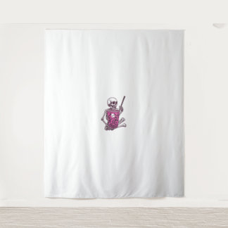 Halloween Skeleton Bubble Tea Tapestry