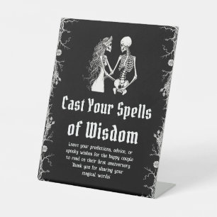 Halloween Skeleton Cast Your Spells of Wisdom Sign