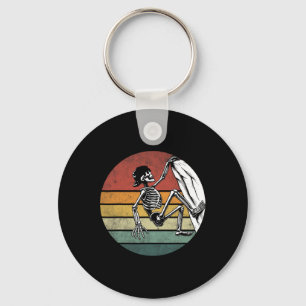 Halloween Skeleton Climber Vintage Skeleton Rock C Key Ring