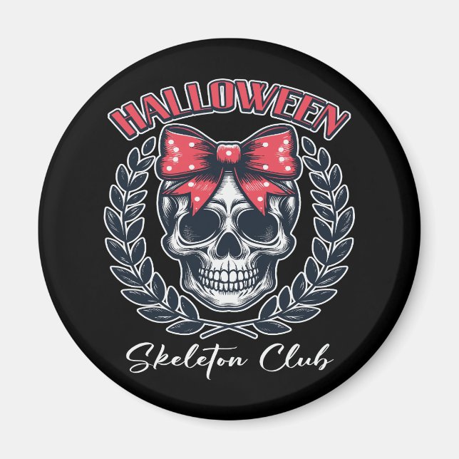Halloween Skeleton Club Magnet (Front)