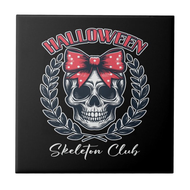 Halloween Skeleton Club Tile (Front)