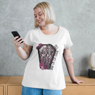 HALLOWEEN SKELETON COFFIN TILL DEATH DO US PART  T-Shirt