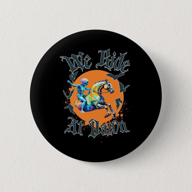 Halloween Skeleton Costume  6 Cm Round Badge (Front)