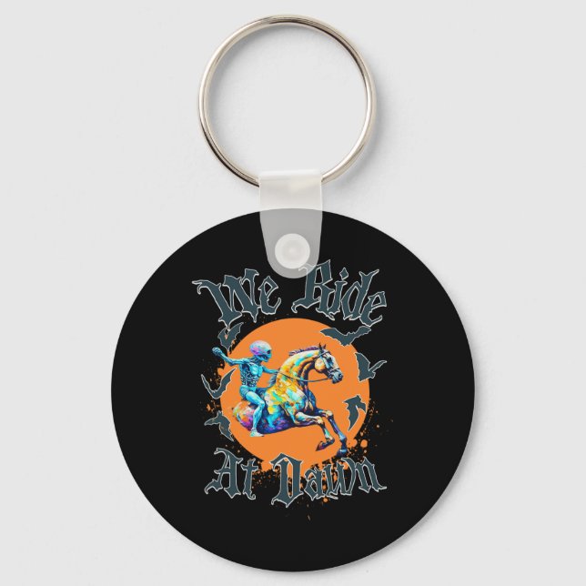 Halloween Skeleton Costume  Key Ring (Front)