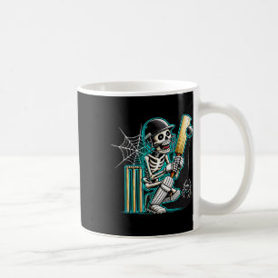 Halloween Skeleton Cricket Coffee Mug