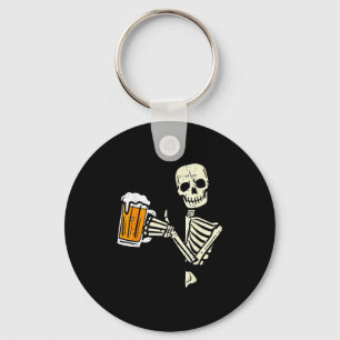 Halloween Skeleton Dad Funny Lazy Skull Costume Pa Key Ring