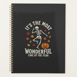 Halloween Skeleton Dance Pumpkin Fall Planner