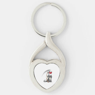 Halloween skeleton Death Key Ring